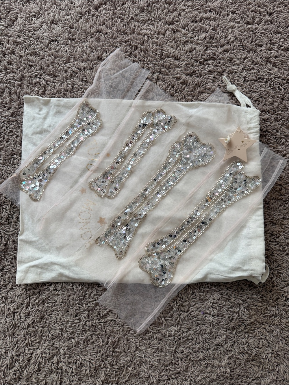 Tutu du monde bone to be mesh tulle bone leggings and sleeves Halloween & bag